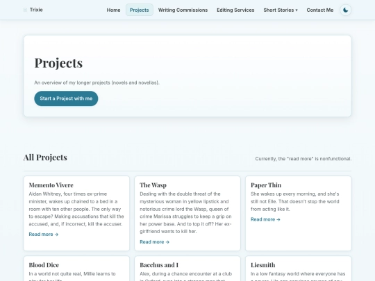 projects screenshot
