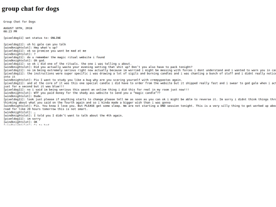groupchatfordogs screenshot