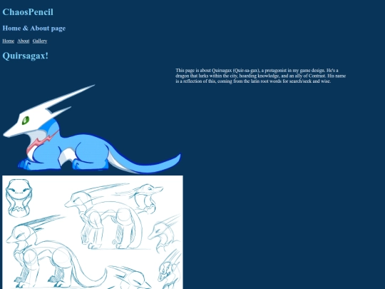 QuirsagaxPage screenshot