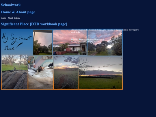 Website Folder/SimpleWebpageSignificantPlace screenshot