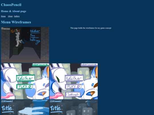 Wireframe screenshot