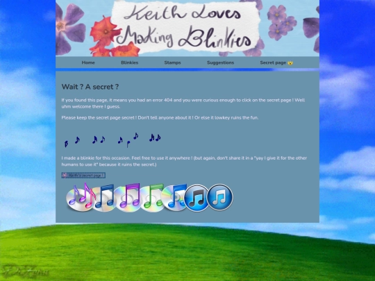 secretpage screenshot