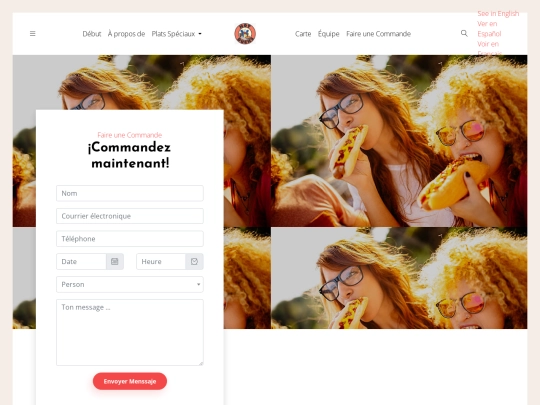 Sitio web empresarial/reservationFRA screenshot
