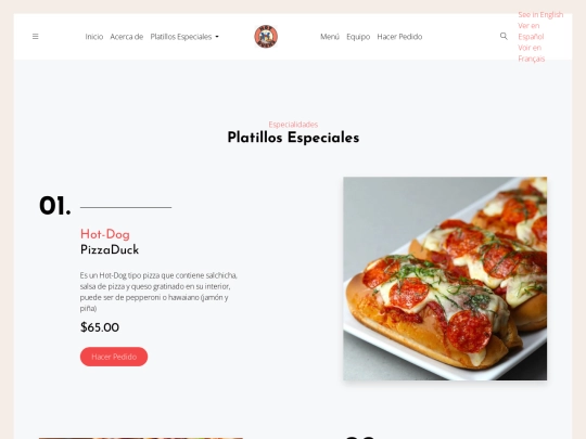 Sitio web empresarial/special-dishes screenshot