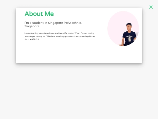aboutMe screenshot