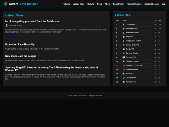 firstdivision screenshot