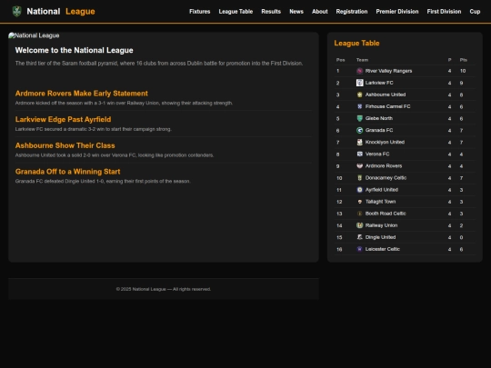 nationalleague screenshot