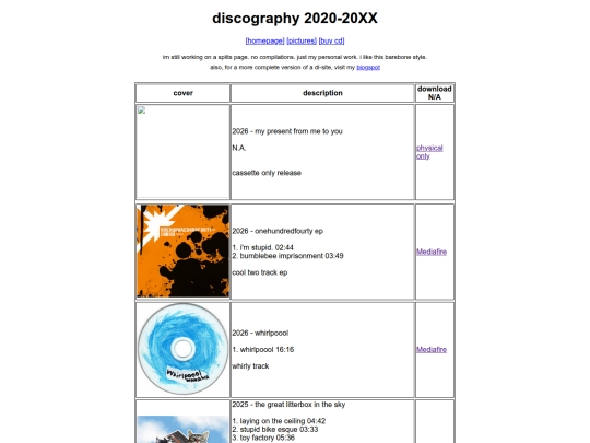 discog screenshot