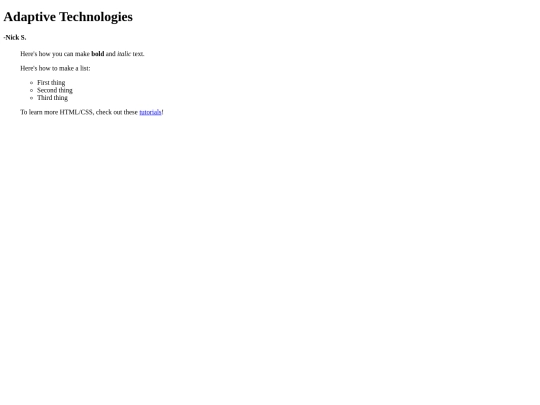 Projects/Adaptive screenshot