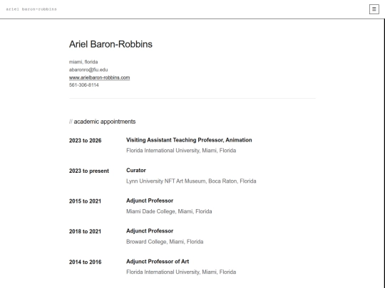 CV screenshot