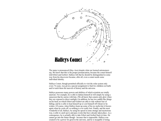 erbertgerberts/halleyscomet screenshot