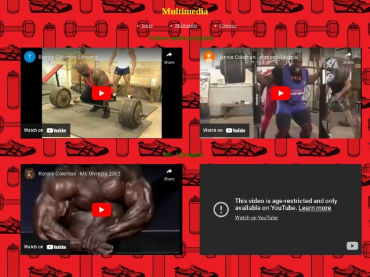 Pagina_gym/multimedia screenshot