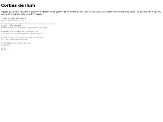 competencies/lightkurve screenshot