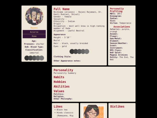 azverse/chara/rajani screenshot