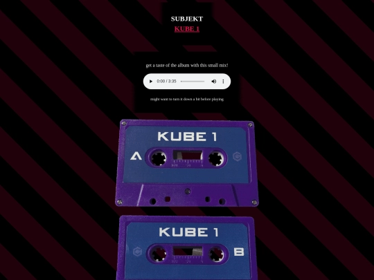 cds/subjekt/k1 tape screenshot