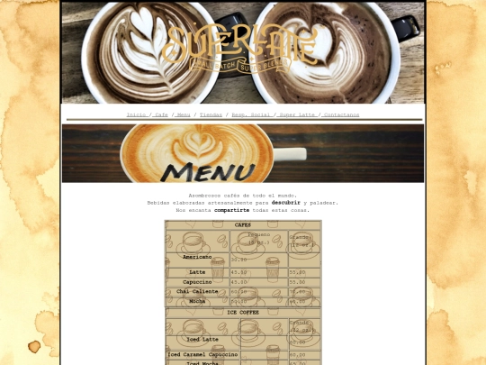 paginas/menu screenshot