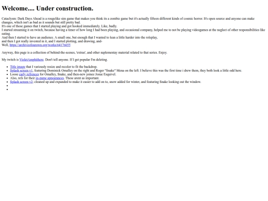 CataclysmDDA/CataIndex screenshot