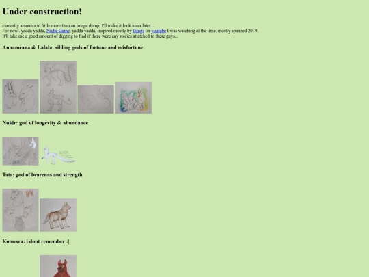 Nichelings/Nicheling_pantheon screenshot