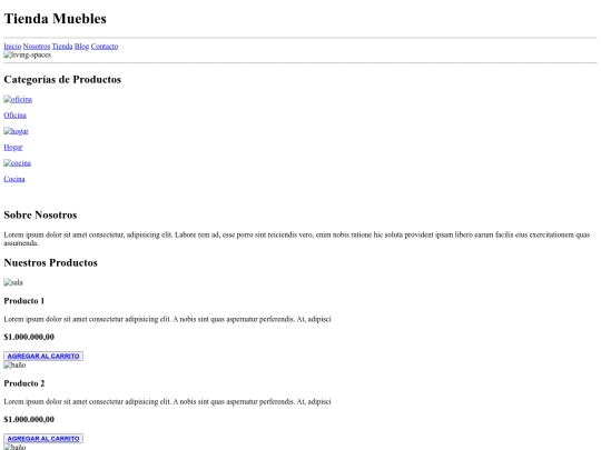 Trabajos/tiendamueble screenshot