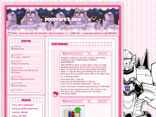 personal/blog screenshot