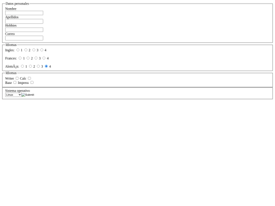 CURRICULUM/Ejercicio lenguaje de marcas screenshot