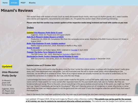 reviews screenshot