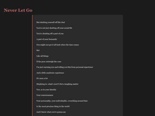 Never_Let_Go screenshot