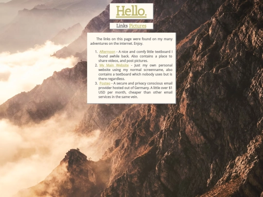 links screenshot