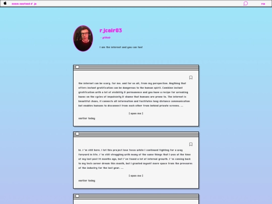 posts screenshot
