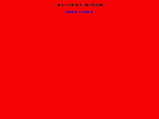 PROMEDIO screenshot
