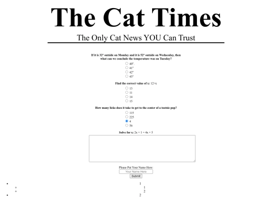 test screenshot