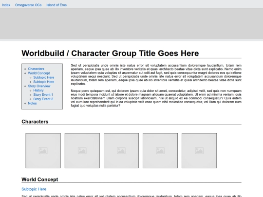 Character Wiki/worldtemplate screenshot