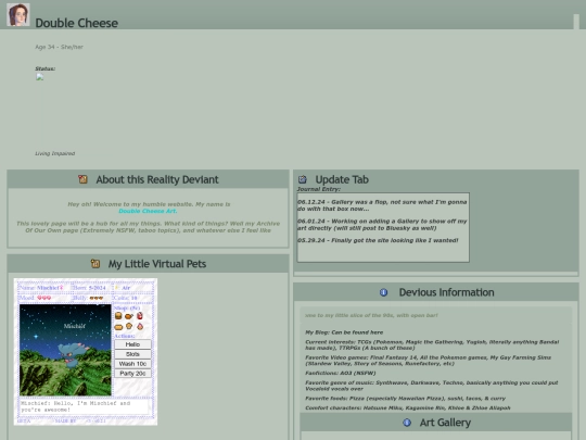 Homepage screenshot