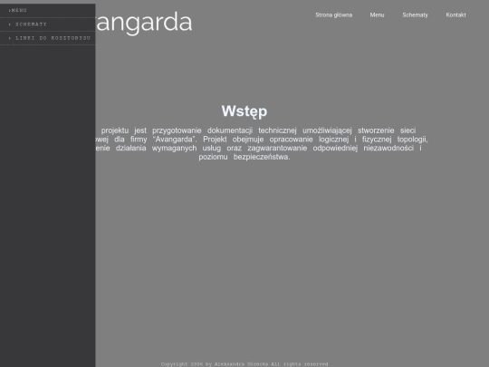 projektSieci/strony/Menu screenshot