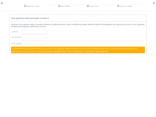 argoweb/Gestione Utenze/html/Pagina screenshot