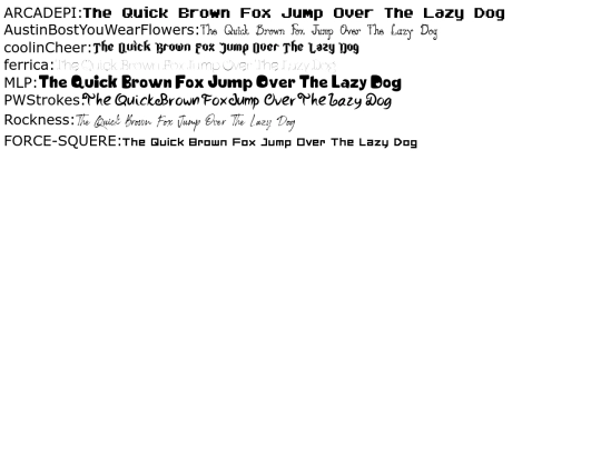 font/FontRefernce screenshot