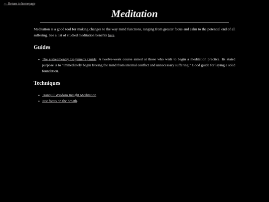 meditation screenshot