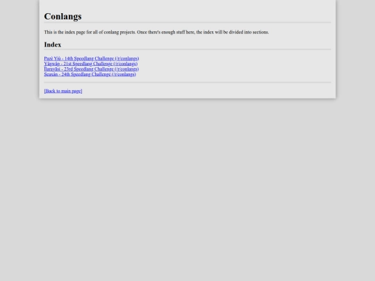 conlangindex screenshot