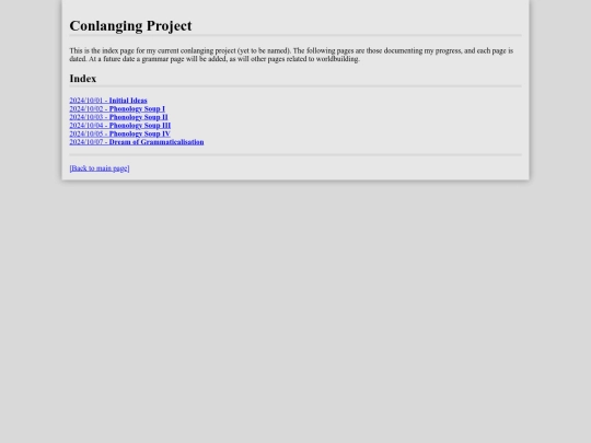 conlangproject screenshot