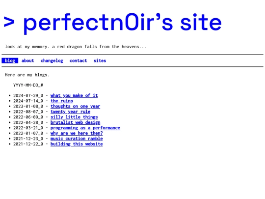 blog screenshot