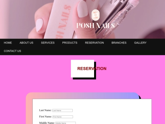 Reservation screenshot