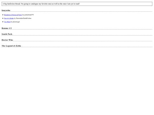 fanfiction screenshot