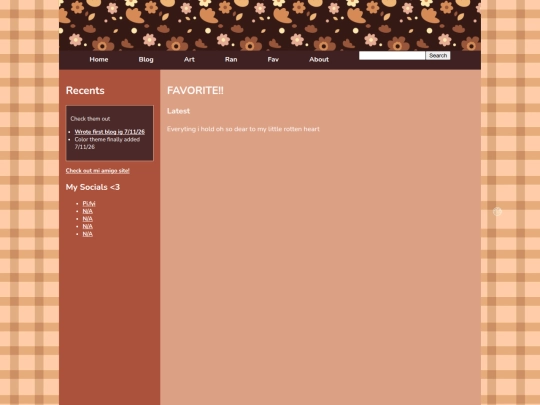 favorites screenshot