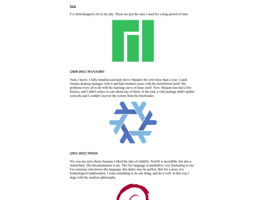 blog/distro screenshot