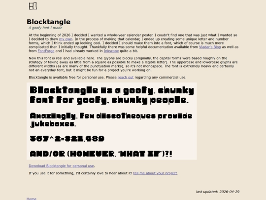 Blocktangle screenshot