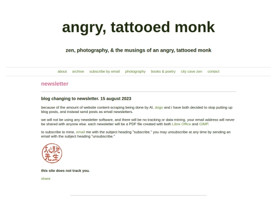 newsletter screenshot