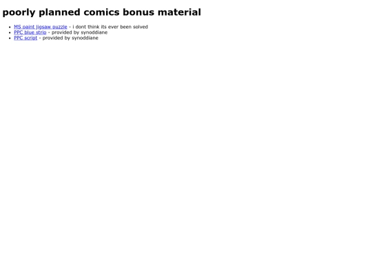 PoorlyPlannedComicsBonus/ppcbonusdirectory screenshot