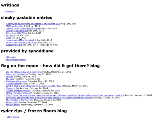 writings/writings screenshot