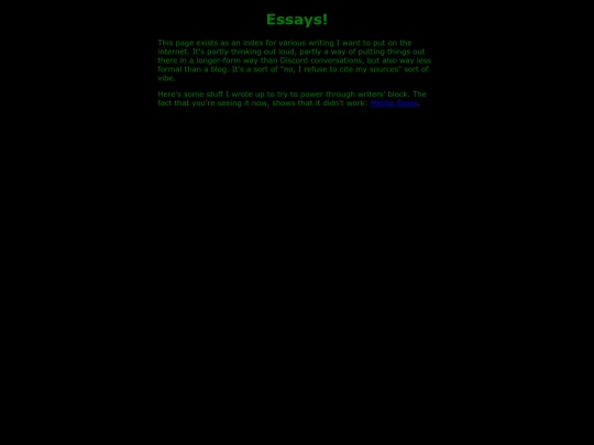 essays screenshot
