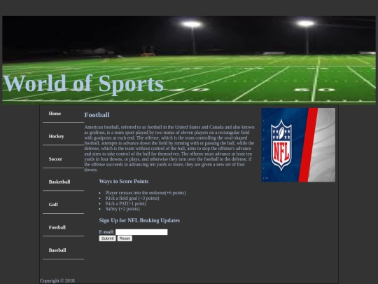 Football screenshot
